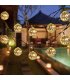 PS094 - Hollow Silver Ball String 10 LED Decor Lights